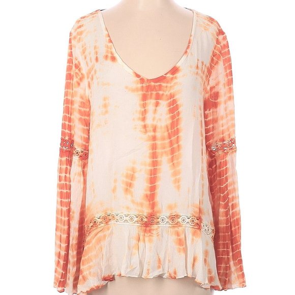 Tie Die Open Back Blouse - Picture 1 of 5